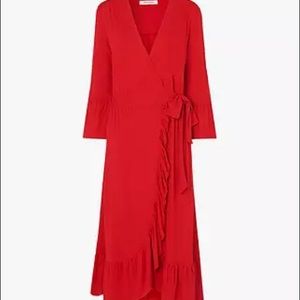 L.K.Bennett Vika Wrap Dress, Red